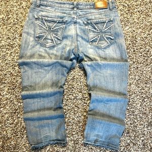 Vintage Y2K Flypaper Blue Embroidered Jeans